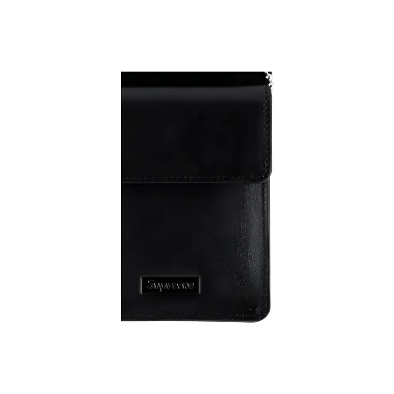 Supreme Leather Card Holder Unisex Black-2