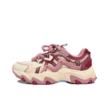 LiNing Cat's Claw Lite 2 Abrasion Resistant Breathable Low Top Casual Shoes Women's Beige Pink