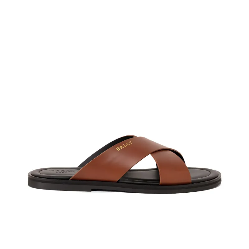 BALLY Slide Slippers Men's Brown-1