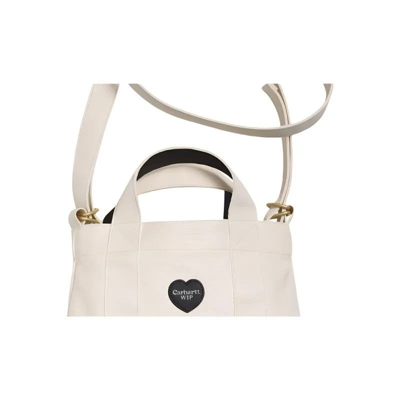 Carhartt WIP Cotton Tote Bag, Shopping Bag, Shoulder Bag, Handbag Trumpets Unisex White-3