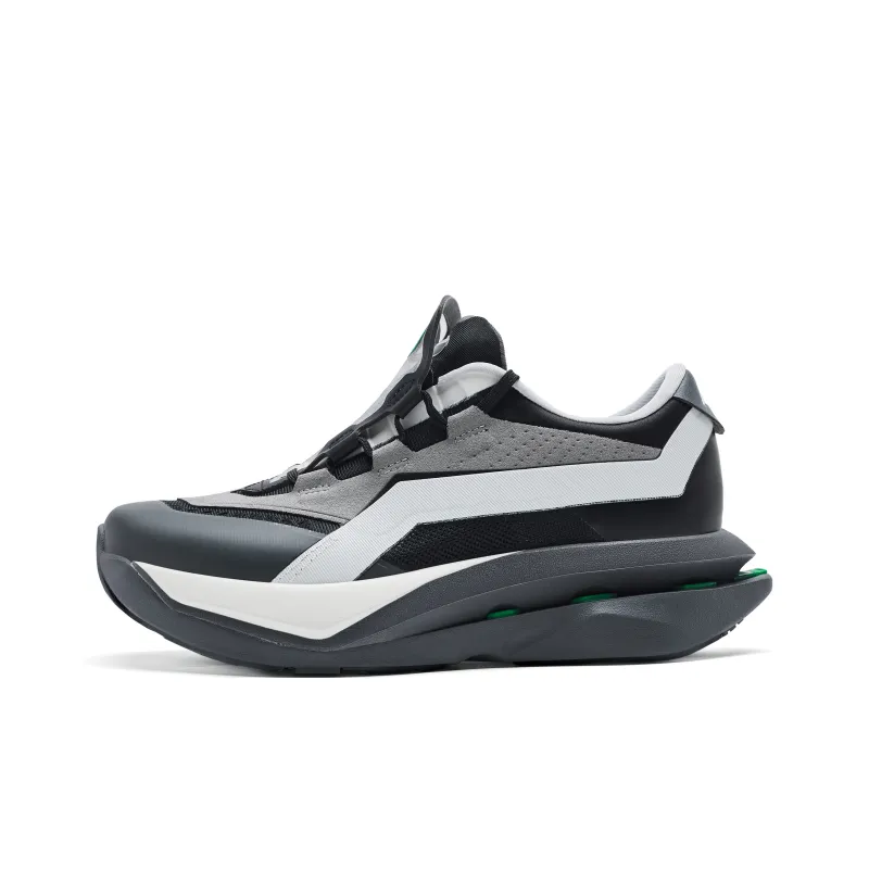 AVIA Sports Life Collection Cushioning Height Increase Low Top Casual Running Shoes Unisex White Black-0