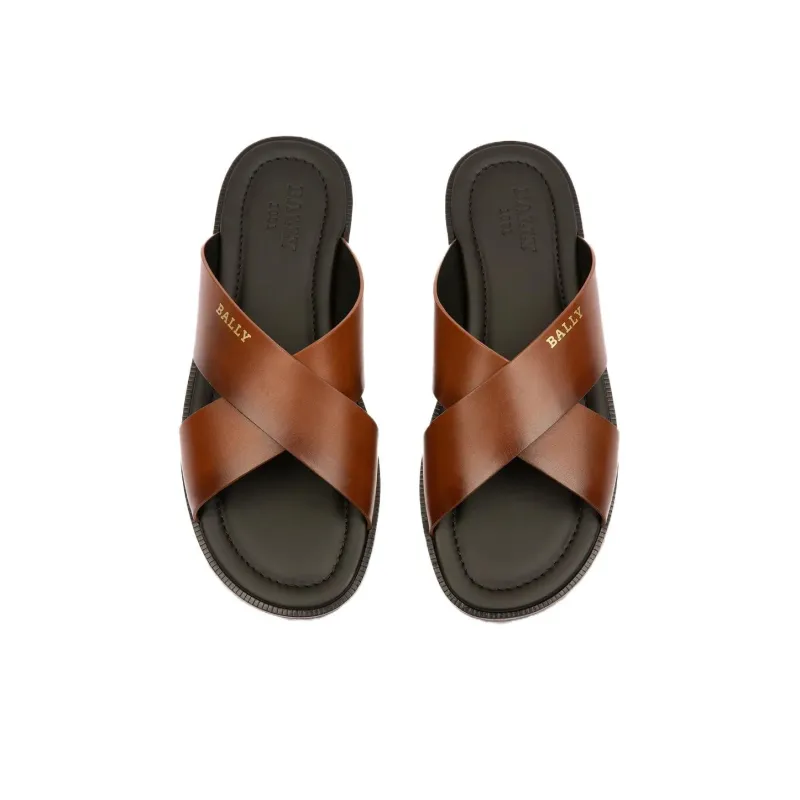 BALLY Slide Slippers Men's Brown-2