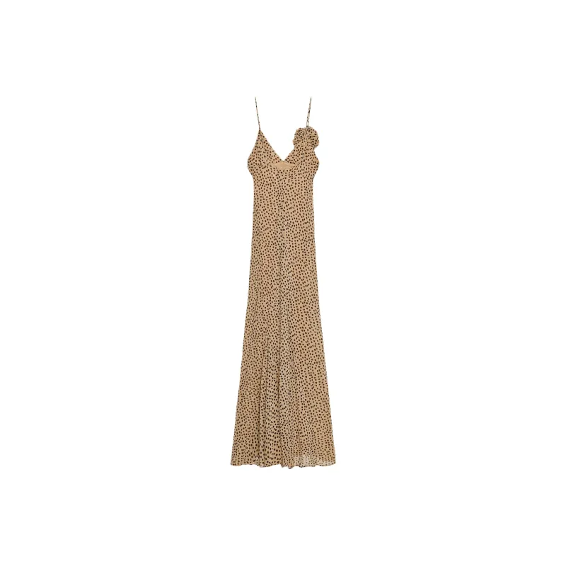 ZARA Slip Dresses Women's Light Brown-1