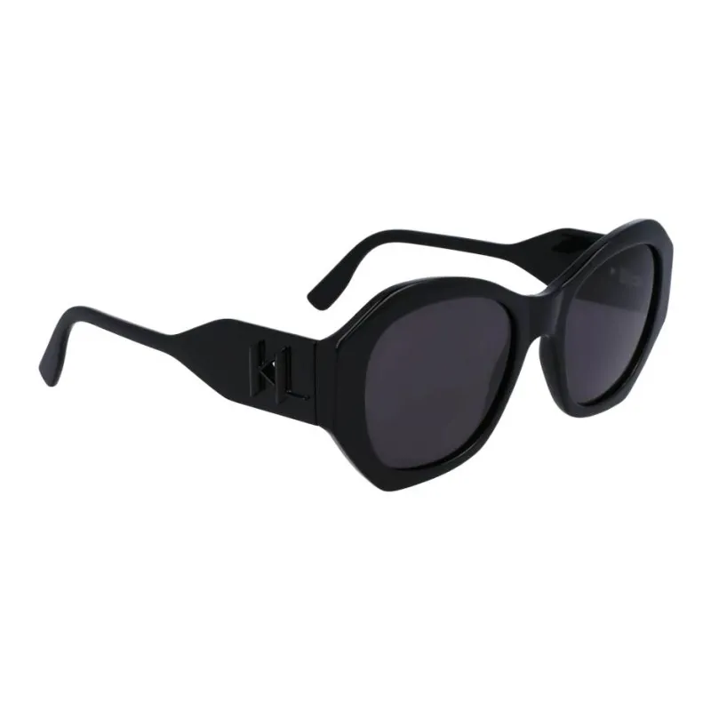 KARL LAGERFELD Irregular Shape Sunglasses Women's Black-2