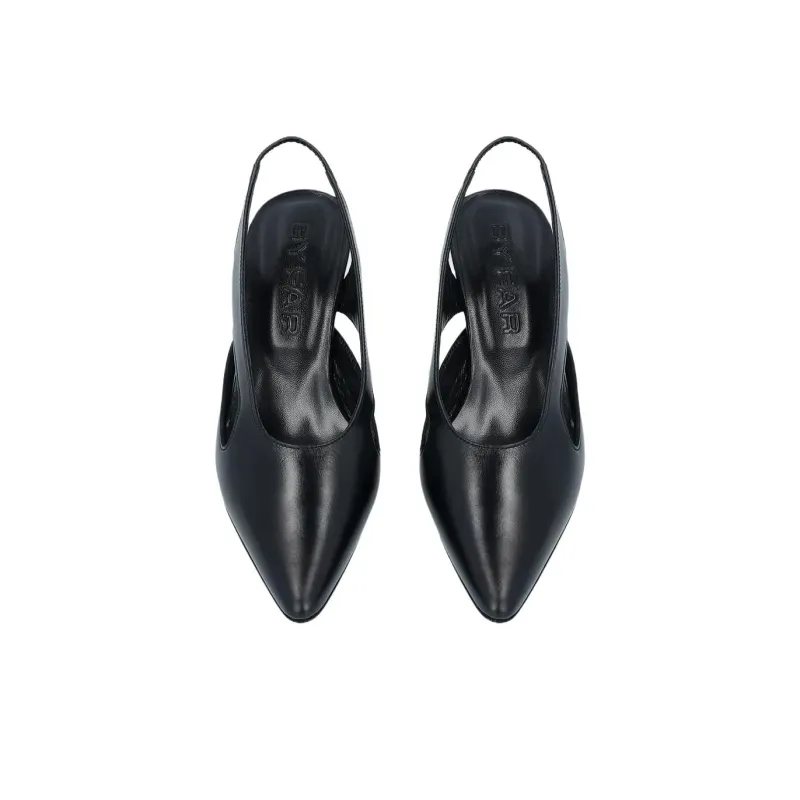 By Far Runa Cone Heel High Heels 6cm Women's Black-3