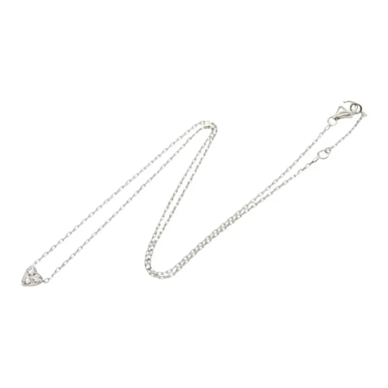 CARTIER 18K White Gold, Diamond Necklaces Women's Silver-1