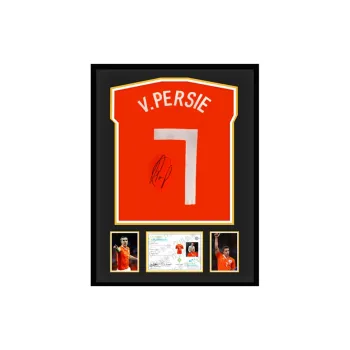 Three For 2018 10 Season Dutch National Team Jersey EM Certificate, Deluxe Mounting, Outer Frame Approx. 65x85cm Unisex