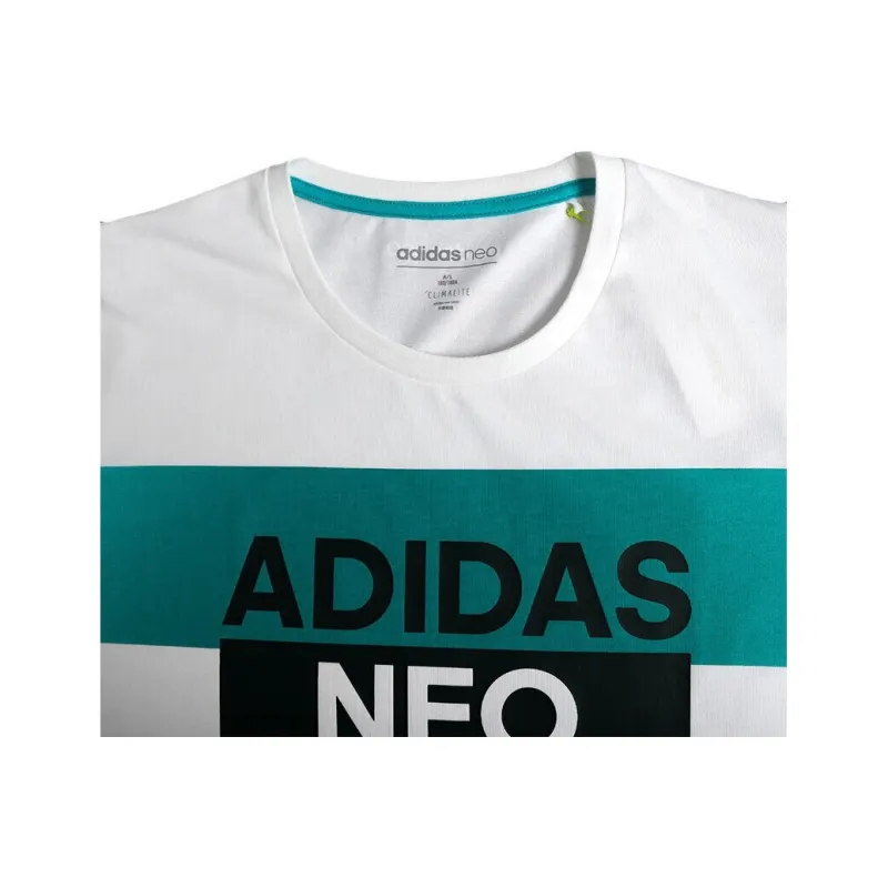 Adidas Neo T Shirt Men's White/Green-2