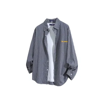 FAX FOR FMACM Shirt Unisex Navy Blue Stripes