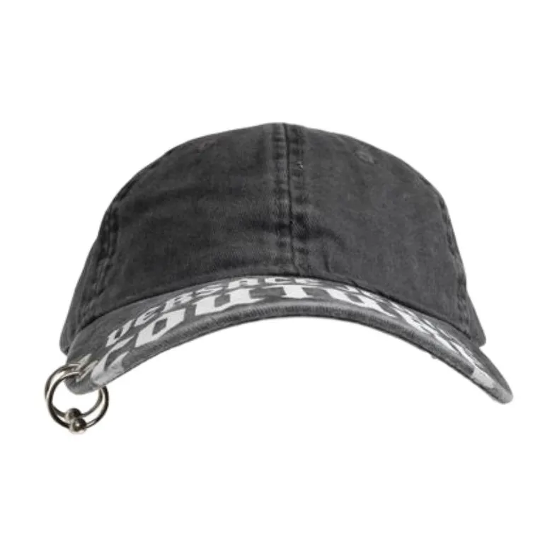 VERSACE JEANS COUTURE Cotton Baseball Caps Unisex Gray-0