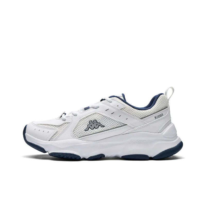 Kappa Abrasion Resistant Breathable Slip Resistant Low Top Running Shoes Unisex White Blue-0