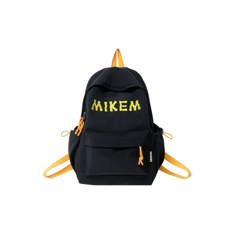 PULEWEI Composite Cloth Backpack Unisex Black/Red/Yellow/Blue-0