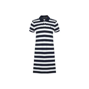 Polo Ralph Lauren SS25 Short Sleeved Dress Women's Navy Blue