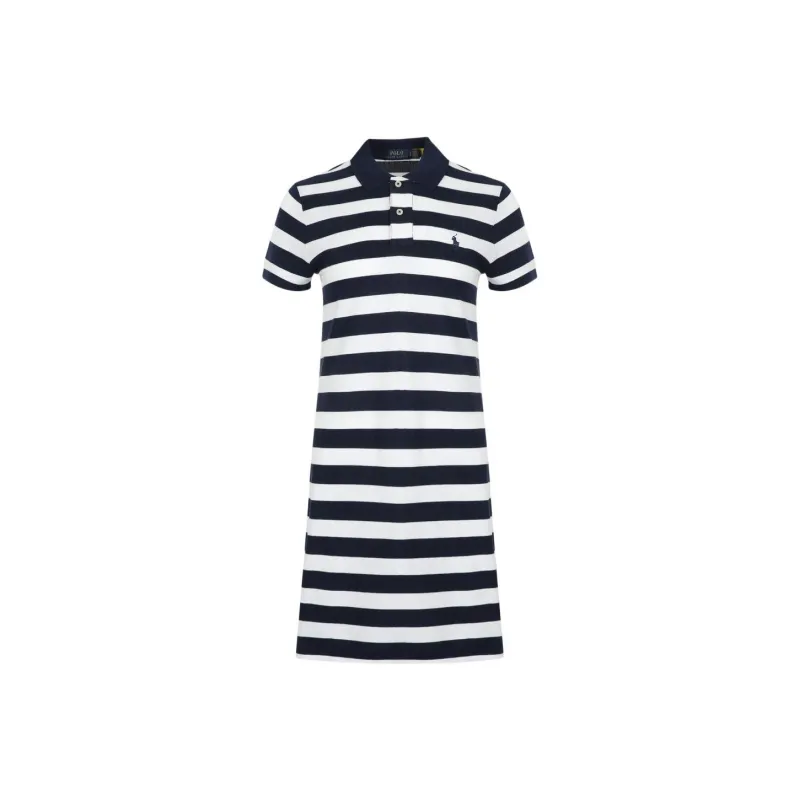 Polo Ralph Lauren SS25 Short Sleeved Dress Women's Navy Blue-0