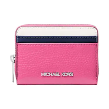 MICHAEL KORS Jet Set Travel PU Polyurethane Wallet Medium Size Women's Pink