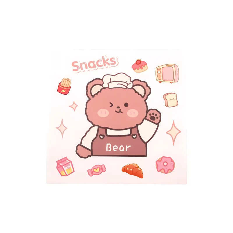 XIAOKOUTU Send Ten Astronaut Instagram Style Cartoon Pattern Cute Creative Transparent Stickers. Stickers-4