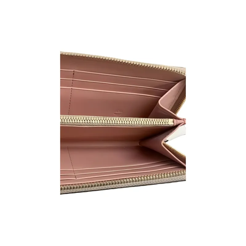MCM Visetos Zip Around Rabbit Wallet Beige-3