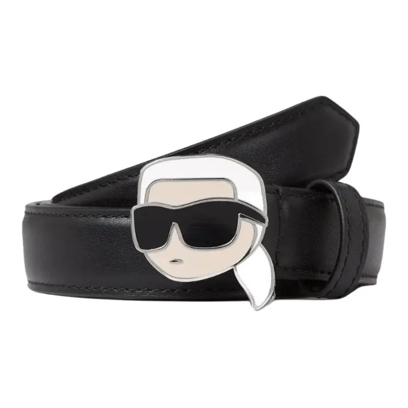 KARL LAGERFELD Leather Belts Women's Black -0