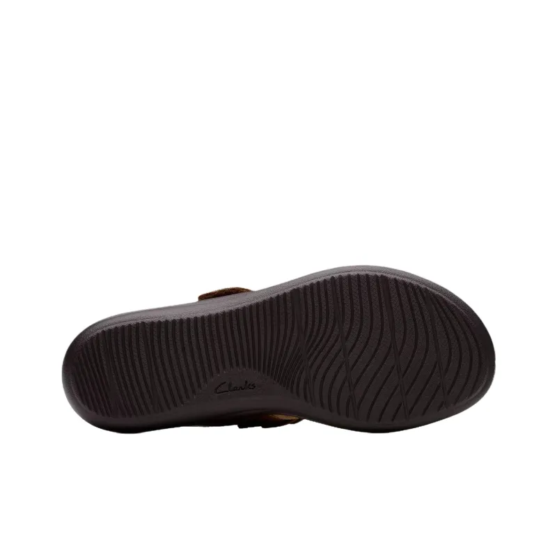 Clarks Abrasion Resistant Flip Flops Women's Brown-5