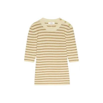 FRAME T Shirts Women's Beige/Coffee