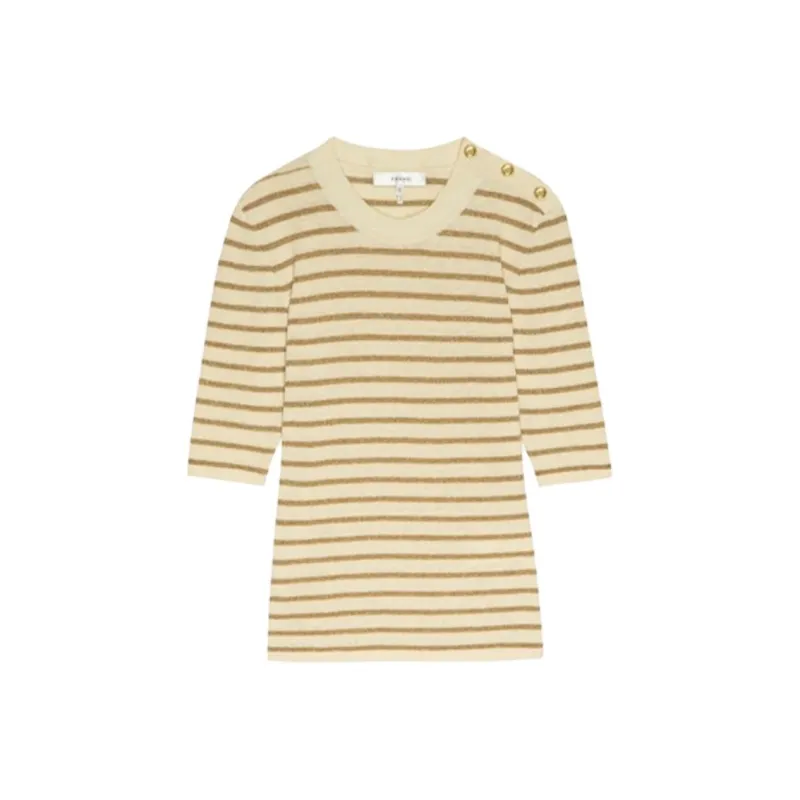 FRAME T Shirts Women's Beige/Coffee-0