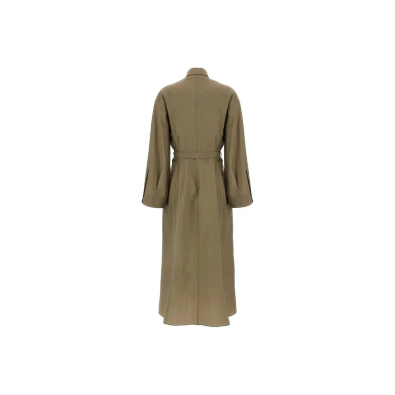 Brunello Cucinelli Long Sleeved Dress Women's Beige-1