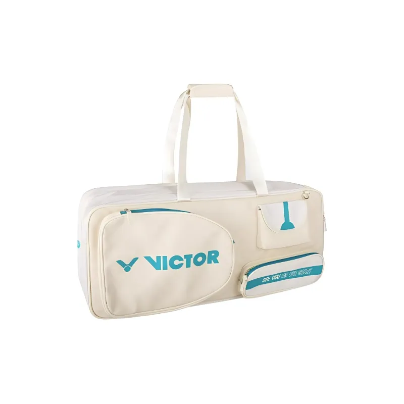 VICTOR PU Portable Gym Bag Medium Size Unisex Khaki & Green-0