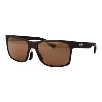 Maui Jim Nylon Irregular Shape Sunglasses Unisex Brown
