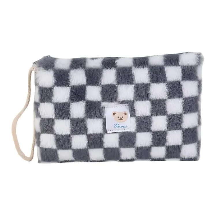 ZHIYIN Portable Plush Storage Bag With Large Capacity For Travel And Skincare Products Make up Tools-7