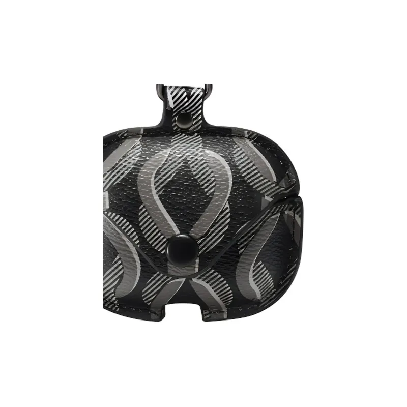 Simedin PVC Synthetic Leather Earphone Case Mini Unisex Black-2