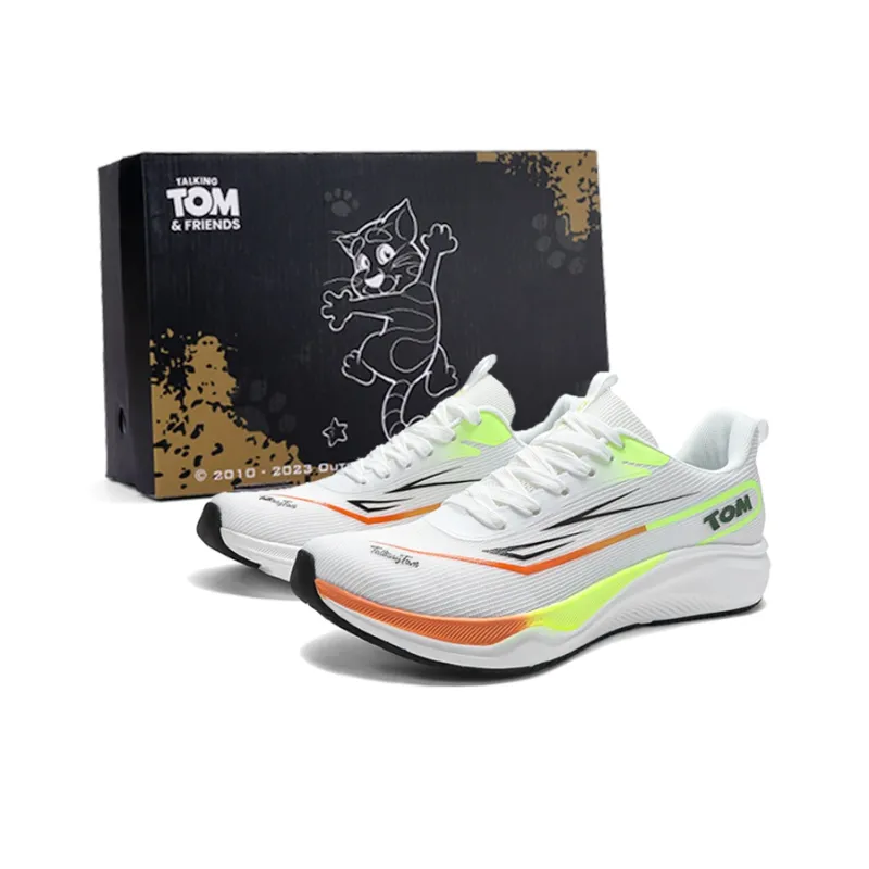 TALKING TOM Low Top Running Shoes Unisex Black Green-2
