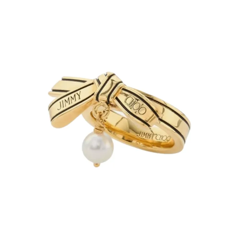 Jimmy Choo Metal Rings Women's Gold-1
