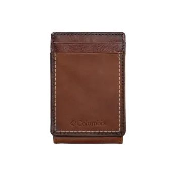 Columbia Genuine Leather Card Holder Men's Brown