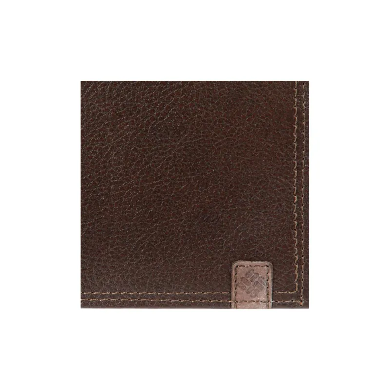 Columbia Pebble Leather Wallet Men's Brown-2