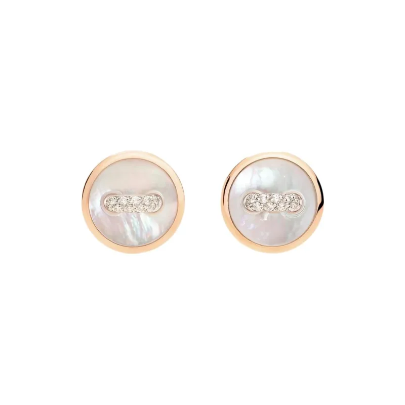 POMELLATO Mother Of Pearl Earrings Unisex White-0