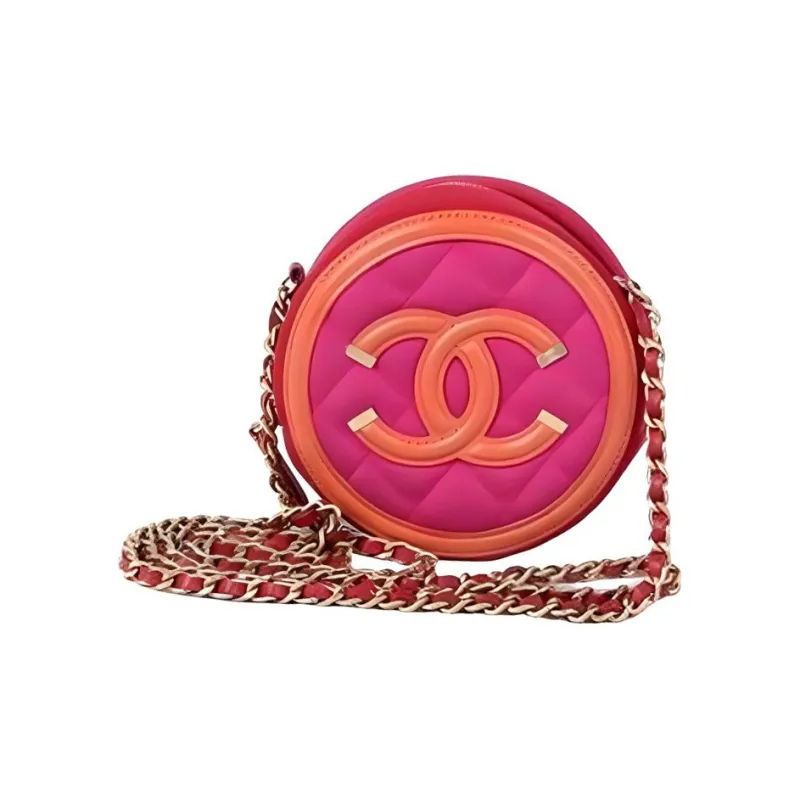 CHANEL Calfskin Shoulder Bag, Crossbody Bag Mini Women's Pink-0