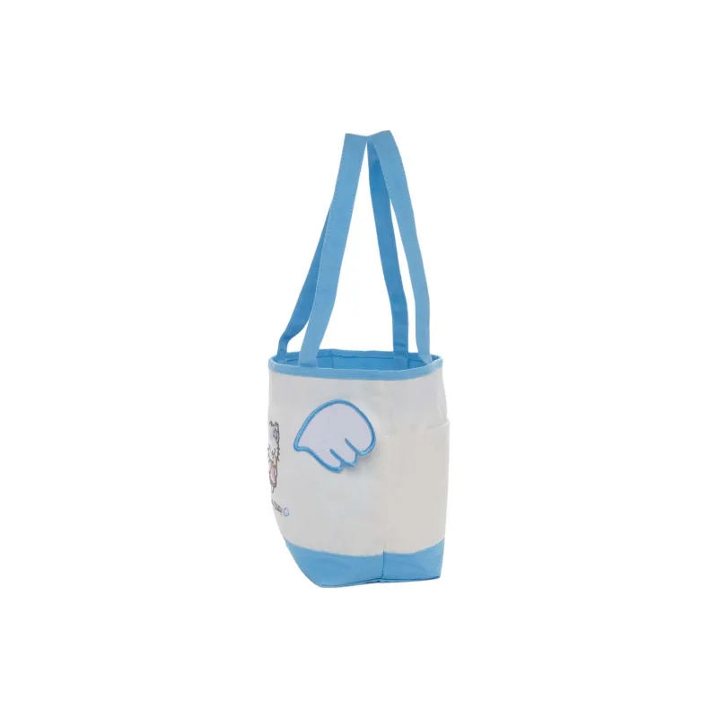 Sanrio Cotton Canvas Tote Bag, Shopping Bag, Shoulder Bag Women's Light Blue-2