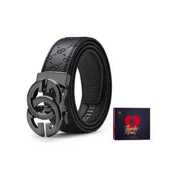 WilliamPOLO Cow Leather Belts Men's Multiple Colors 3.5cm Width