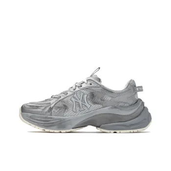 MLB New York Yankees Abrasion Resistant Low Top Casual Running Shoes Unisex Silver