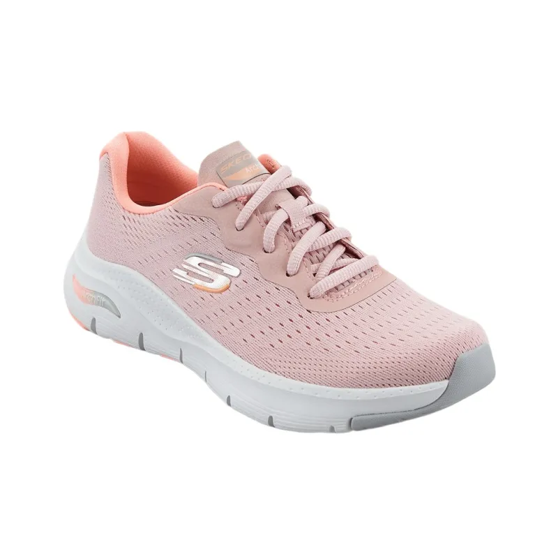 Skechers ArchFit Low Top Casual Shoes Women's Pink-2