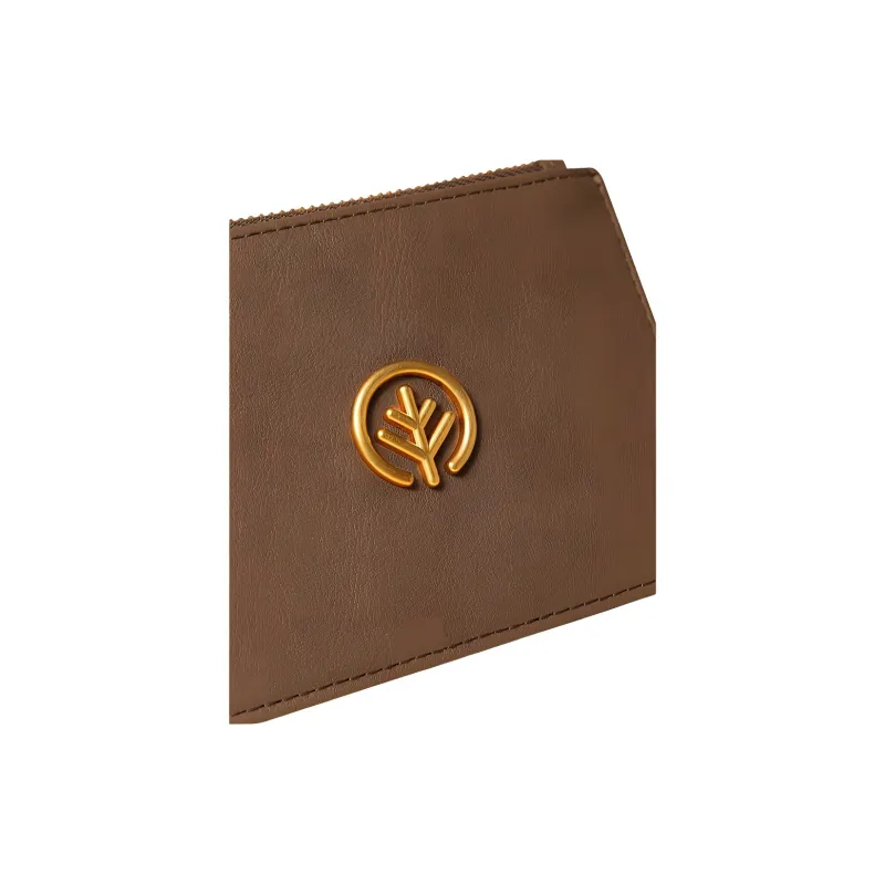 BAGTREE Cow Leather Card Holder Regular Unisex Caramel/Roasted Brown/Black/Cardamom Green/Bordeaux Red-4