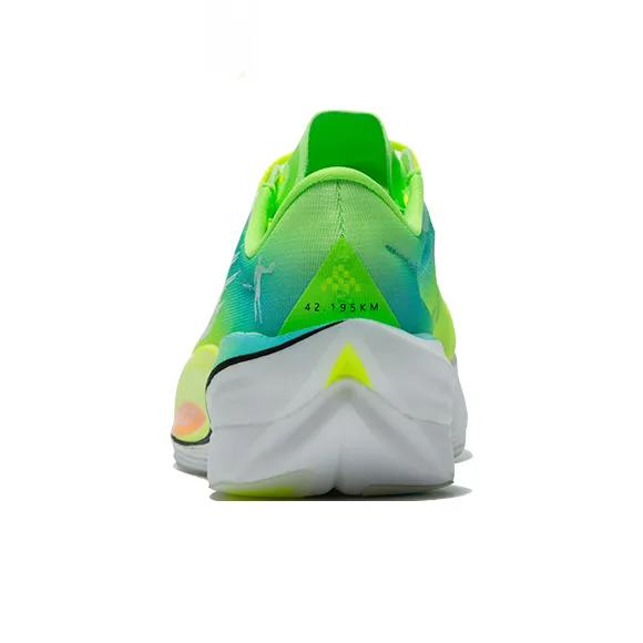 QIAODAN Phantom PB5.0 Running Shoes Men Low Top Bright Yellow, Bright Green-3