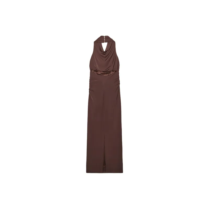 ZARA Sleeveless Dresses Women's Chocolate-1
