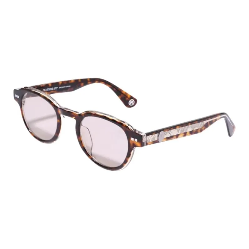 A BATHING APE Subject To Official Website Round Sunglasses Unisex Tortoiseshell-0