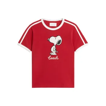 COACH x PEANUTS SS25 T Shirt Women's Red