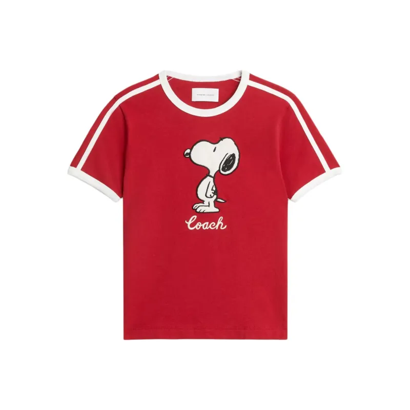 COACH x PEANUTS SS25 T Shirt Women's Red-0