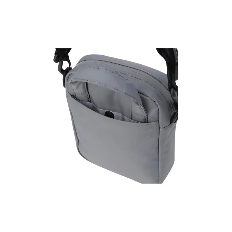 DESCENTE Nylon Shoulder Bag, Crossbody Bag, Handbag Unisex Gray-4
