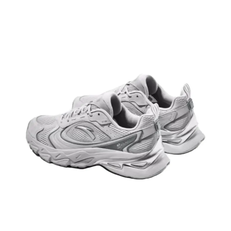 Anta Millennium Shock Absorbers With Slip Resistant Features Low Top Casual Shoes Men's Gray Silver-2
