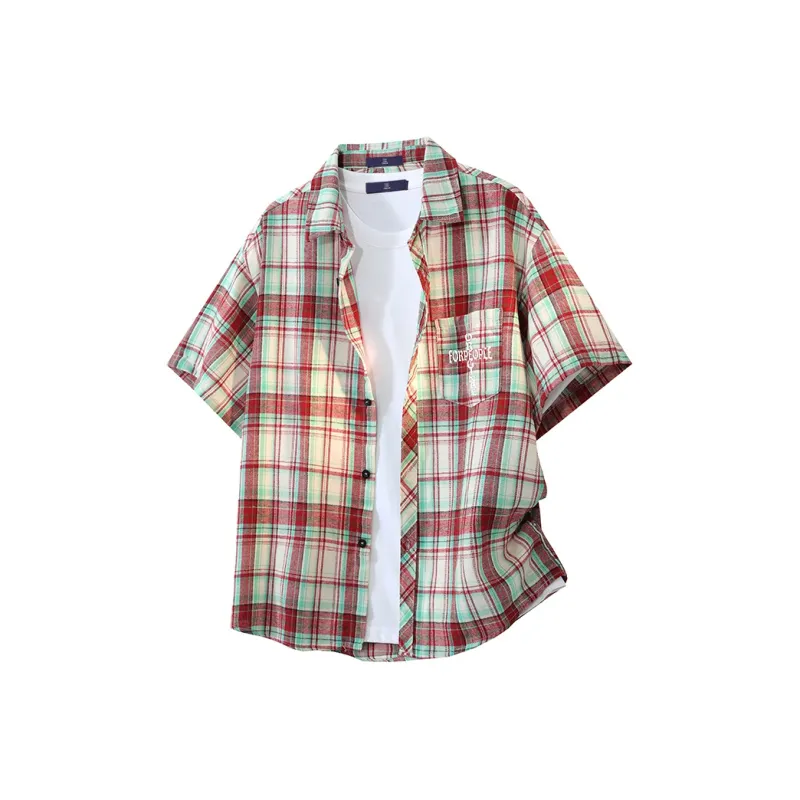 FAX FOR FMACM Shirt Unisex Pink Plaid-0