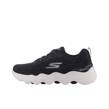 Skechers Go Walk Massage Fit Abrasion Resistant Low Top Casual Shoes Women's Black